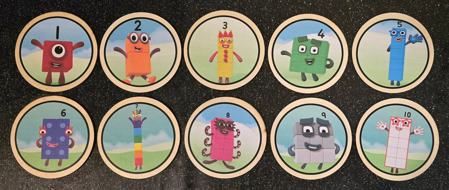 Circle Numberblocks Learning Disks