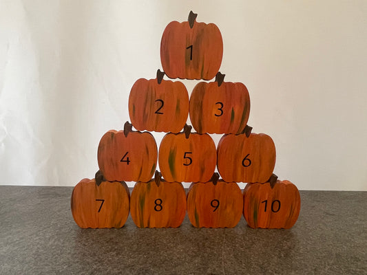 Stacking pumpkins