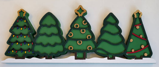 Christmas tree backdrop