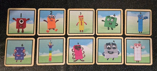 Square Numberblocks Learning Disks