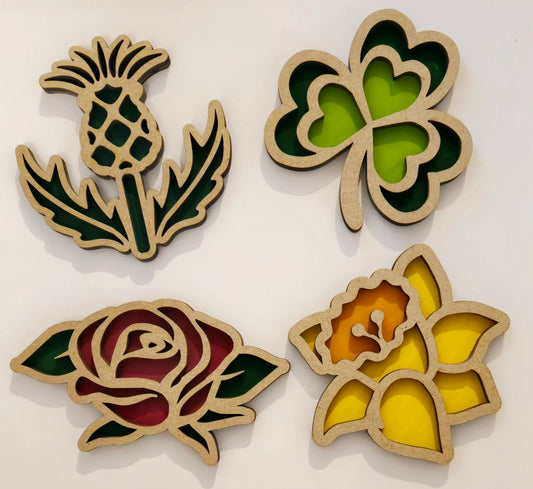 Flowers of the Nations Tinker Tray Set