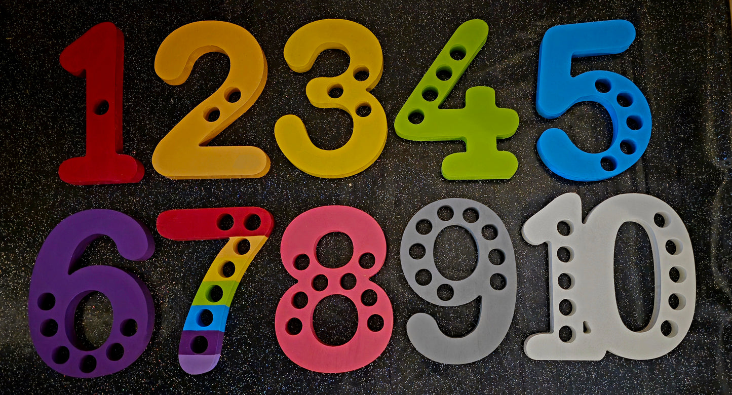 Large numbers 1-10