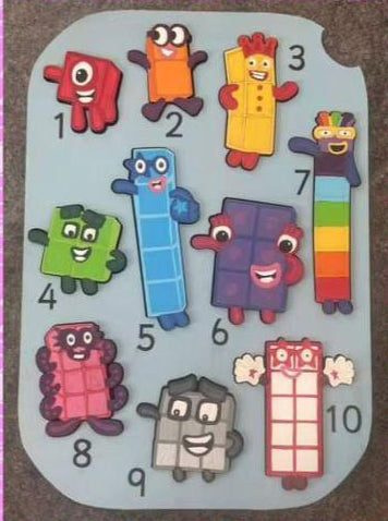 Numberblocks Flisat Insert