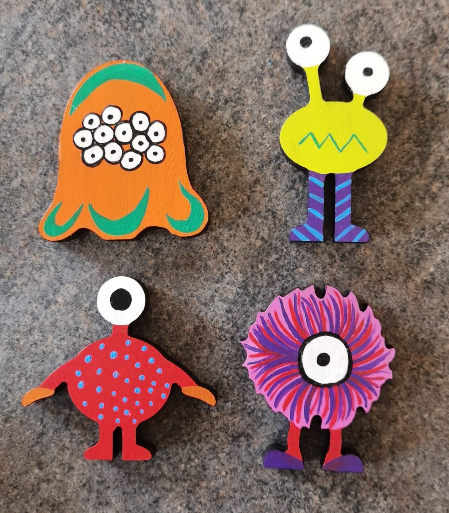 Set of 4 Aliens/ monsters