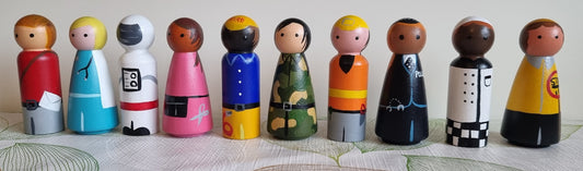 Occupations peg dolls