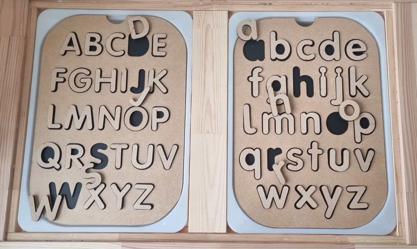 Alphabet and Numbers flisat table insert