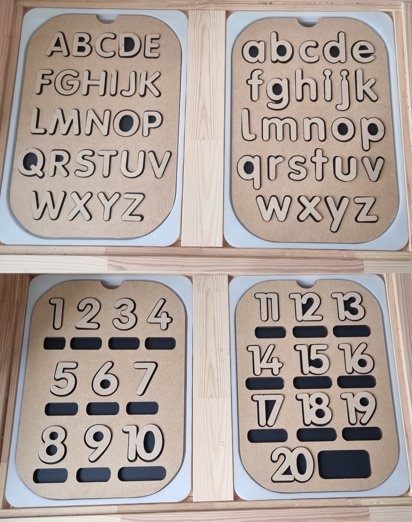 Alphabet and Numbers flisat table insert