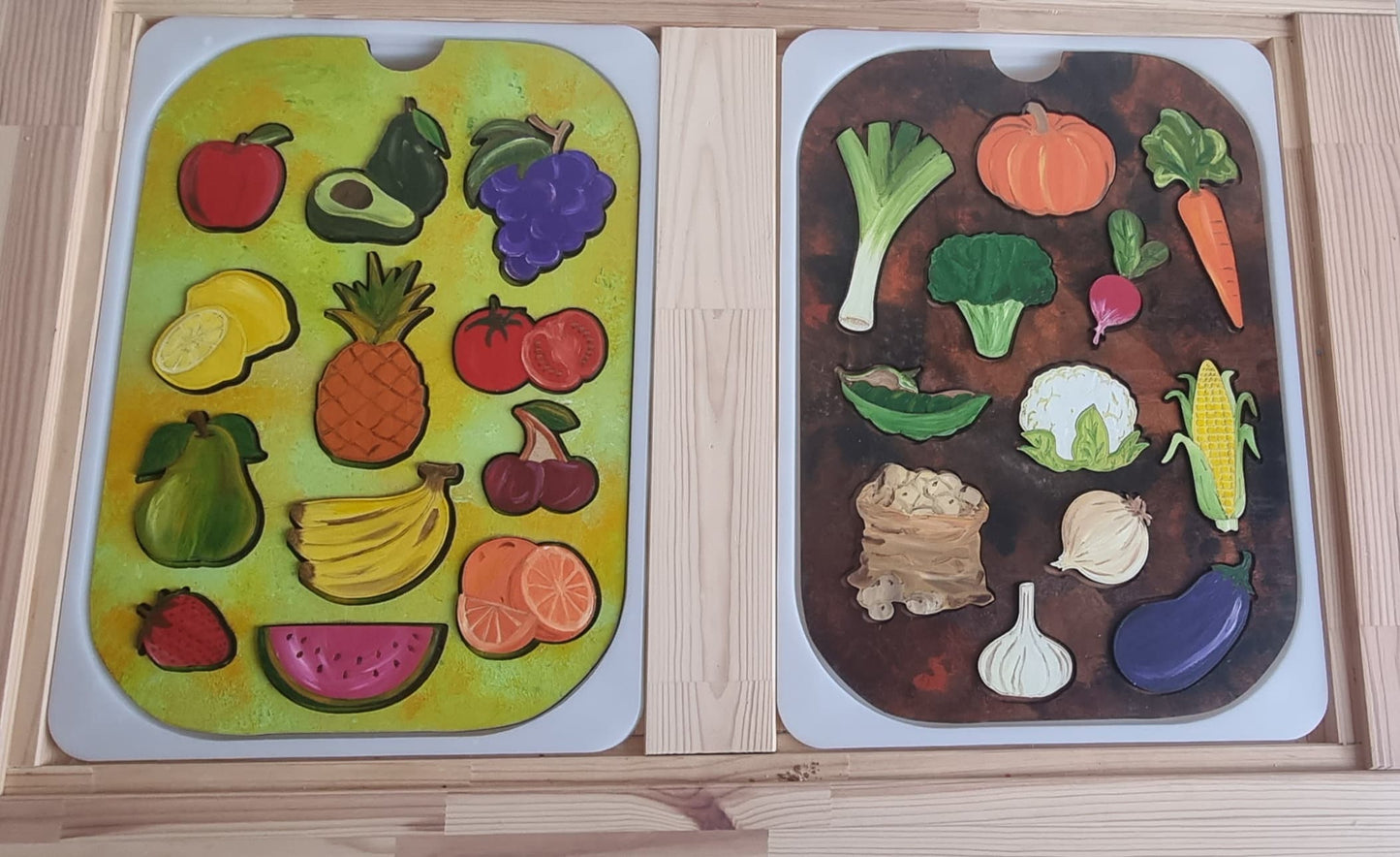 Learn about fruit and vegetables puzzle