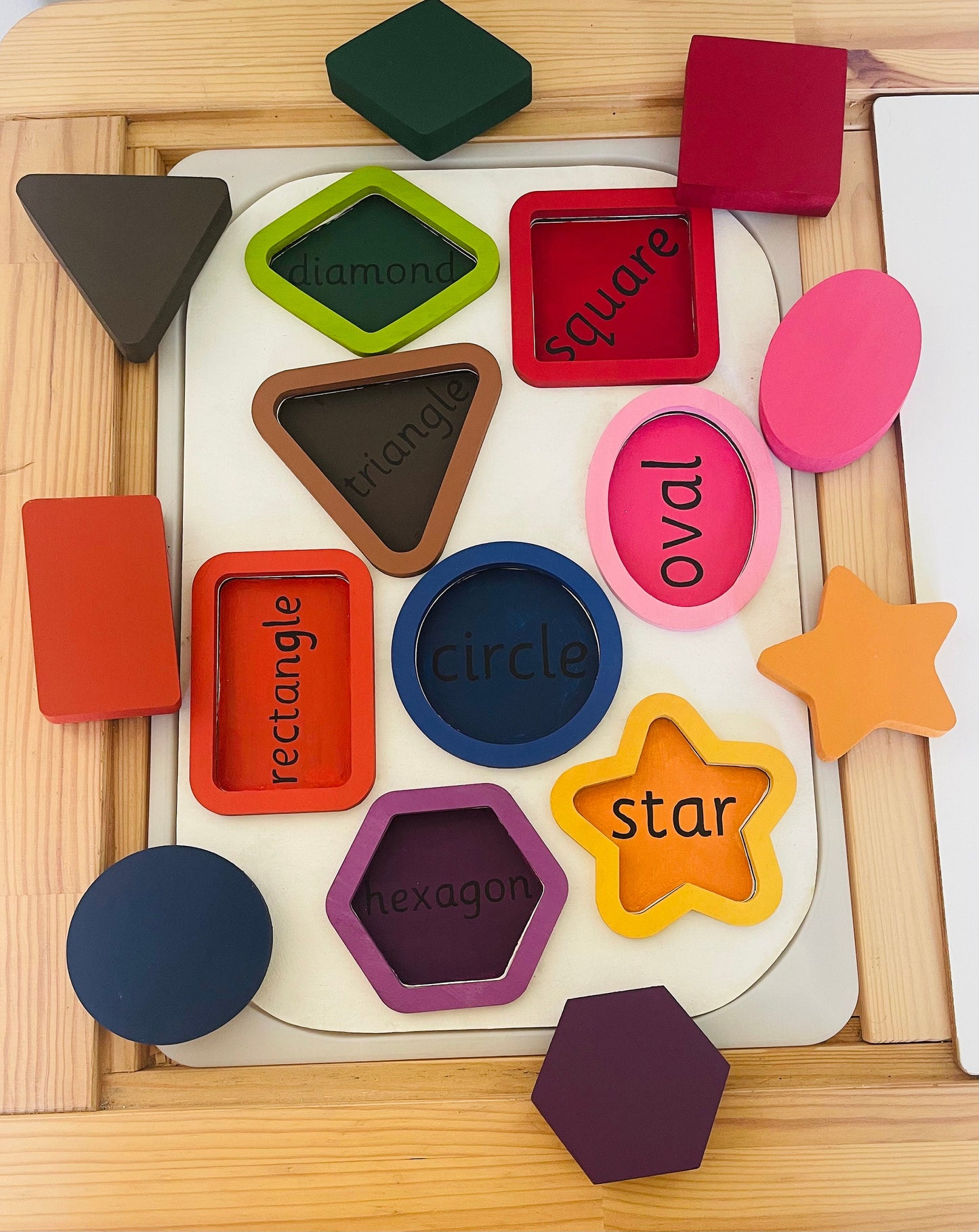 Multi use shapes activity flisat insert