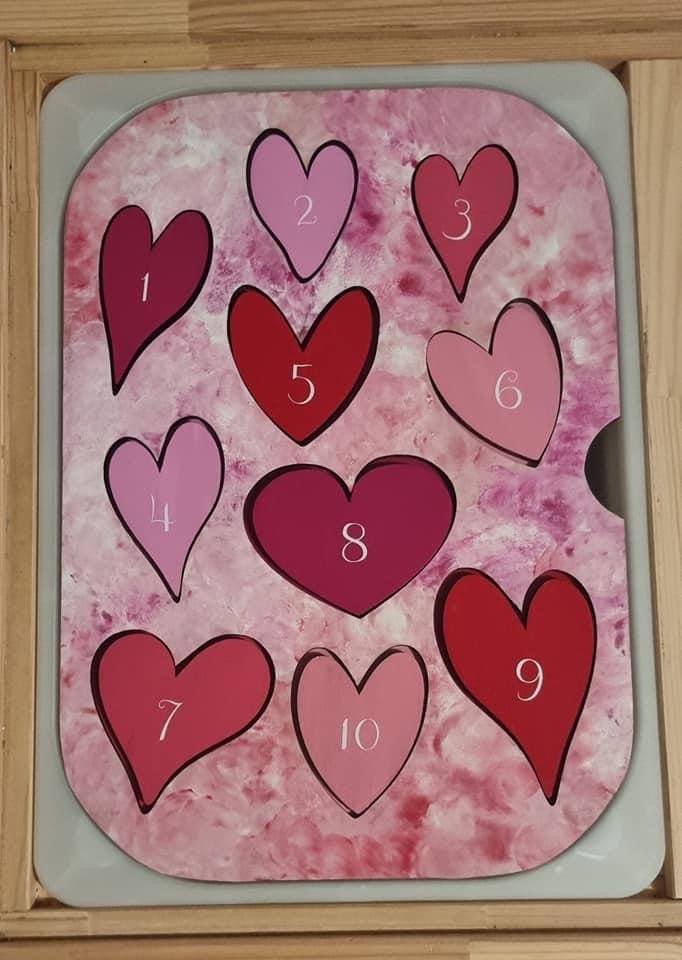 Counting hearts flisat insert